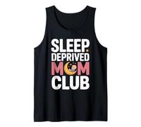 Sleep Deprived Mom Club Cute Baby, Moon Design Tank Top
