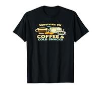Sleep Deprived Parent Design Surviving on Coffee Cold Snacks T-Shirt