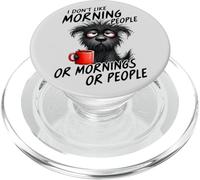 Sleep-deprived Pup Doesn't Like Mornings or People,Tired Dog PopSockets PopGrip for MagSafe