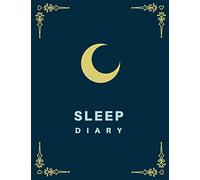 Sleep Diary: Sleep & Dream Tracker Journal Notebook. Log Your Sleep Patterns. Weekly Sleep Tracker Notebook to Monitor Sleeping, Insomnia, Sleep ... Classic Elegant Vintage Blue moon Cover