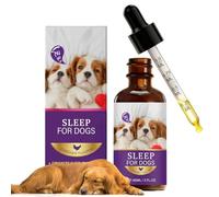 Sleep Drops for Dogs, Promotes Relaxation & Deep Sleep - Helps with Noise, Fireworks, Separation Anxiety, Travel & Stress - Natural Anxiety Relief Supplement, 60ml