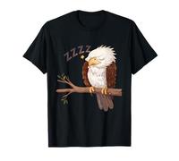 Sleep Eagle Tree Branch Eagle Sleeping Napping Eagle Lover T-Shirt