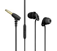 Sleep Earbuds, Comfortable Soft Lightweight Wired Earbuds for Small ear Canal, Noise Cancelling In-Ear Sleep Earphones with Mic Volume Control for Insomnia Snoring Meditation (3.5MM Black)