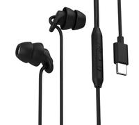Sleep Earbuds, Comfortable Soft Lightweight Wired Earbuds for Small ear Canal, Noise Cancelling In-Ear Sleep Earphones with Mic Volume Control for Insomnia Snoring Meditation (TYPE-C Black)