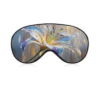 Sleep Eye Mask Abstract Art Flower Lilly Sleep Mask for Women Men Adjustable Strap Blindfold Eye Cover for Travel Yoga Nap Shift Work