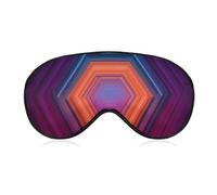 Sleep Eye Mask Abstract Geometric Background Sleep Mask for Women Men Adjustable Strap Blindfold Eye Cover for Travel Yoga Nap Shift Work