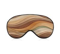 Sleep Eye Mask Abstract Wood Art Texture Sleep Mask for Women Men Adjustable Strap Blindfold Eye Cover for Travel Yoga Nap Shift Work