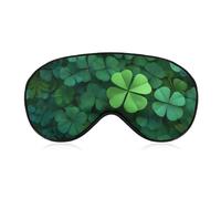 Sleep Eye Mask Arge Four-petalled Clover Sleep Mask for Women Men Adjustable Strap Blindfold Eye Cover for Travel Yoga Nap Shift Work