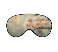 Sleep Eye Mask Bouquet of Dahlias Vase Sleep Mask for Women Men Adjustable Strap Blindfold Eye Cover for Travel Yoga Nap Shift Work