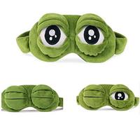 Sleep Eye Mask CLKJCAR Frog Eye Mask Funny 3D Sleeping Mask with Inner Pocket Creative Gift for Family,Friends and Kids (Care Eyes)