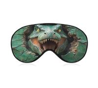 Sleep Eye Mask Dinosaur's Head Emerging from A Hole Sleep Mask for Women Men Adjustable Strap Blindfold Eye Cover for Travel Yoga Nap Shift Work
