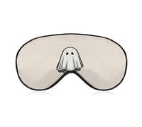 Sleep Eye Mask Floating Ghost Cute Minimalist Sleep Mask for Women Men Adjustable Strap Blindfold Eye Cover for Travel Yoga Nap Shift Work