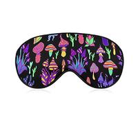 Sleep Eye Mask for Men Women, Compatible with Trippy Fantastic Mushrooms Sleeping Mask Blindfold, Breathable Sleep Mask, BlockLight Soft Comfort Eyes Cover for Travel Yoga Nap