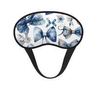 Sleep Eye Mask for Women Men,Soft Comfortable Sleep Mask Blackout Sleeping Eye Cover for Travel Yoga Nap Shift Work A Set of Blue Bows