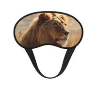 Sleep Eye Mask for Women Men,Soft Comfortable Sleep Mask Blackout Sleeping Eye Cover for Travel Yoga Nap Shift Work Prairie Lion