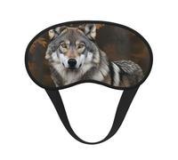 Sleep Eye Mask for Women Men,Soft Comfortable Sleep Mask Blackout Sleeping Eye Cover for Travel Yoga Nap Shift Work Wild Wild Gray Wolf