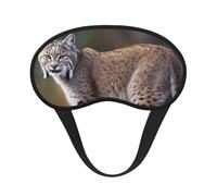 Sleep Eye Mask for Women Men,Soft Comfortable Sleep Mask Blackout Sleeping Eye Cover for Travel Yoga Nap Shift Work Wild Bobcat