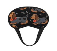 Sleep Eye Mask for Women Men,Soft Comfortable Sleep Mask Blackout Sleeping Eye Cover for Travel Yoga Nap Shift Work I Love My Dog Dachshunds