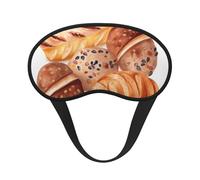 Sleep Eye Mask for Women Men,Soft Comfortable Sleep Mask Blackout Sleeping Eye Cover for Travel Yoga Nap Shift Work Painted Bread