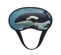 Sleep Eye Mask for Women Men,Soft Comfortable Sleep Mask Blackout Sleeping Eye Cover for Travel Yoga Nap Shift Work Orca Killer Whale