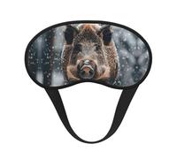 Sleep Eye Mask for Women Men,Soft Comfortable Sleep Mask Blackout Sleeping Eye Cover for Travel Yoga Nap Shift Work Wild Boar
