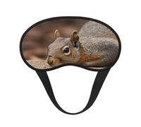 Sleep Eye Mask for Women Men,Soft Comfortable Sleep Mask Blackout Sleeping Eye Cover for Travel Yoga Nap Shift Work Squirrel Just Laying