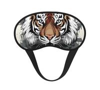 Sleep Eye Mask for Women Men,Soft Comfortable Sleep Mask Blackout Sleeping Eye Cover for Travel Yoga Nap Shift Work Black and White Doodle Tiger
