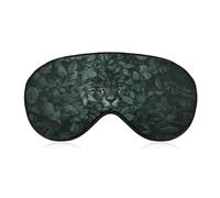 Sleep Eye Mask Leopard Eyes Behind Frosted-Glass Veil Sleep Mask for Women Men Adjustable Strap Blindfold Eye Cover for Travel Yoga Nap Shift Work