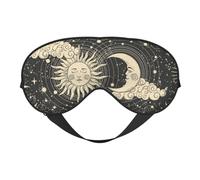 Sleep Eye Mask Mandala Vintage Boho Sun Moon Sleep Mask for Women Men Comfortable Eye Mask with Adjustable Strap Soft Eye Cover Blindfold for Travel Yoga Nap Shift Work