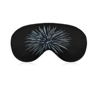 Sleep Eye Mask Minimal Fireworks Burst on Black Sleep Mask for Women Men Adjustable Strap Blindfold Eye Cover for Travel Yoga Nap Shift Work