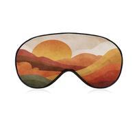Sleep Eye Mask Minimalist Abstract Thanksgiving Sunset Sleep Mask for Women Men Adjustable Strap Blindfold Eye Cover for Travel Yoga Nap Shift Work