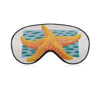 Sleep Eye Mask Minimalist Starfish Boho Sleep Mask for Women Men Adjustable Strap Blindfold Eye Cover for Travel Yoga Nap Shift Work