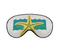 Sleep Eye Mask Minimalist Starfish Sleep Mask for Women Men Adjustable Strap Blindfold Eye Cover for Travel Yoga Nap Shift Work