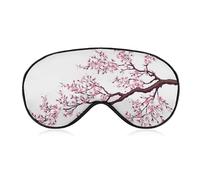 Sleep Eye Mask,Party Game Eye Mask,Sleeping Mask Eye Blocks Light Sleep Shade Cover for Travel Yoga Nap Compatible with Branch of A Flourishing Tree Flowers Cherry Blossoms Spring Theme Art
