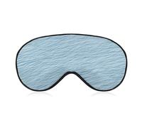 Sleep Eye Mask Plain Pastel Blue Paper Texture Sleep Mask for Women Men Adjustable Strap Blindfold Eye Cover for Travel Yoga Nap Shift Work