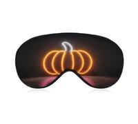 Sleep Eye Mask Pumpkin Light Shape Orange Gradient Sleep Mask for Women Men Adjustable Strap Blindfold Eye Cover for Travel Yoga Nap Shift Work