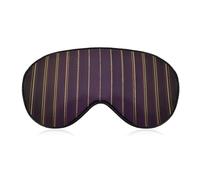 Sleep Eye Mask Purple Golden Lines Vertically Luxurious Sleep Mask for Women Men Adjustable Strap Blindfold Eye Cover for Travel Yoga Nap Shift Work