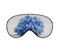 Sleep Eye Mask Single Blue Hydrangea Cluster Sleep Mask for Women Men Adjustable Strap Blindfold Eye Cover for Travel Yoga Nap Shift Work