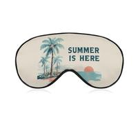 Sleep Eye Mask Summer is HERE Sleep Mask for Women Men Adjustable Strap Blindfold Eye Cover for Travel Yoga Nap Shift Work