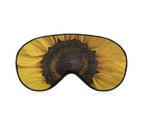 Sleep Eye Mask Sunflower with Yellow Petals Sleep Mask for Women Men Adjustable Strap Blindfold Eye Cover for Travel Yoga Nap Shift Work
