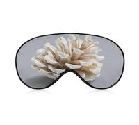 Sleep Eye Mask Watercolor Pine Cone Sleep Mask for Women Men Adjustable Strap Blindfold Eye Cover for Travel Yoga Nap Shift Work