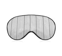 Sleep Eye Mask White Wooden Wall Panel Texture Sleep Mask for Women Men Adjustable Strap Blindfold Eye Cover for Travel Yoga Nap Shift Work