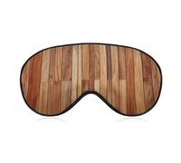 Sleep Eye Mask Wooden Wall Vertical Plank Patterns Sleep Mask for Women Men Adjustable Strap Blindfold Eye Cover for Travel Yoga Nap Shift Work