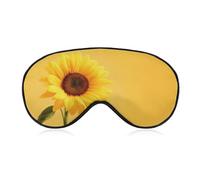 Sleep Eye Mask Yellow Sunflower Sleep Mask for Women Men Adjustable Strap Blindfold Eye Cover for Travel Yoga Nap Shift Work