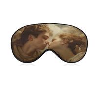 Sleep Eye Mask Young Man and Woman Falling in Love Sleep Mask for Women Men Adjustable Strap Blindfold Eye Cover for Travel Yoga Nap Shift Work