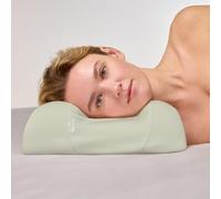 SLEEP & GLOW Omnia Anti-Aging Beauty Pillow with Copper Pillowcase Fights Sleep Wrinkles Orthopedic Height Adjustable Memory Foam for Sleeping on Back and Side (Made in Italy)