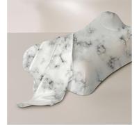 Sleep & Glow Omnia Natural Silk Pillowcase for Hair and Skin Fits Unique Shape of Sleep&Glow Omnia Pillow - 19mm Grade 6A Mulberry Silk (White Marble)