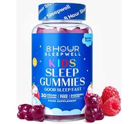 Sleep Gummies for Kids - 1 Month Supply | Sugar & Gluten-Free Magnesium Gummies for Growth, Relaxation & Healthy Sleep | 30 Vegan Supplement with Magnesium, L-Theanine & Vitamin B6 | Support Ages 3+