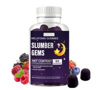 Sleep Gummies, Night Time Gummies for Women & Men, with Magnesium, Chamomile Extract, Mixed Berry Flavour, Vegan, Supply, Promote Relaxation & Sleep Support - 60 Counts, 30 Day