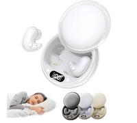 Sleep Headphone, Noise Cancelling Earbuds for Sleeping, Ultra-Light Wireless Earbuds for Side Sleeping, 24dB Passive Isolation, Mini Hidden Soft Invisible Earbuds for Sleep, Working (White)
